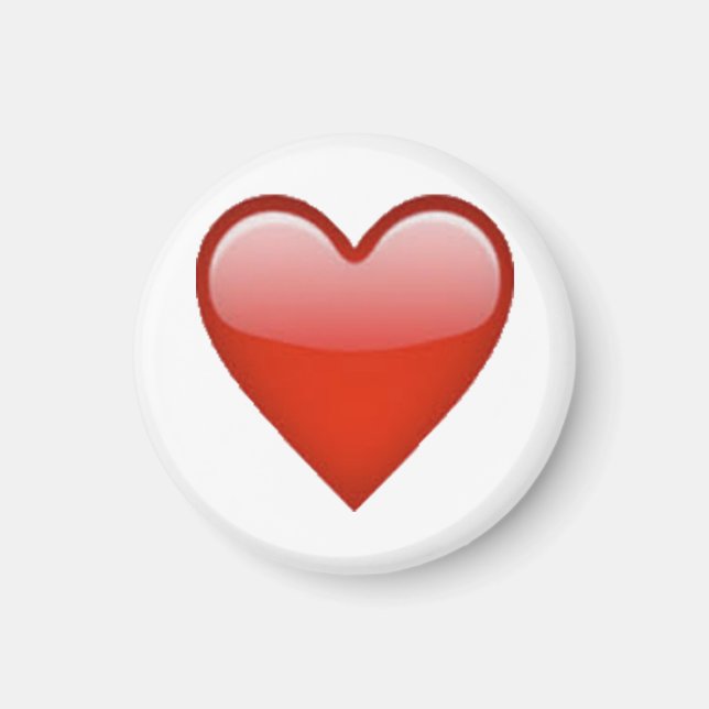 Red Heart - Emoji Magnet (Front)