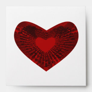 red heart envelope