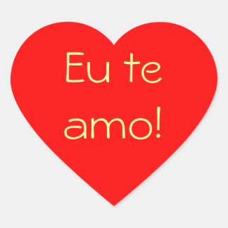 Red Heart Eu Te Amo sticker