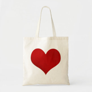 Red Heart/Faux Foil Tote Bag