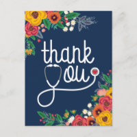 Red Heart Floral Stethoscope Nurse Doctor