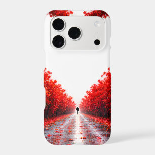 Red Heart Forest Path – Autumn Love Nature Design