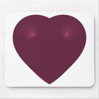 Red Heart Fractal Mouse Mat