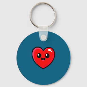 Red Heart Funny Cute Design For Men Women Husband  Key Ring