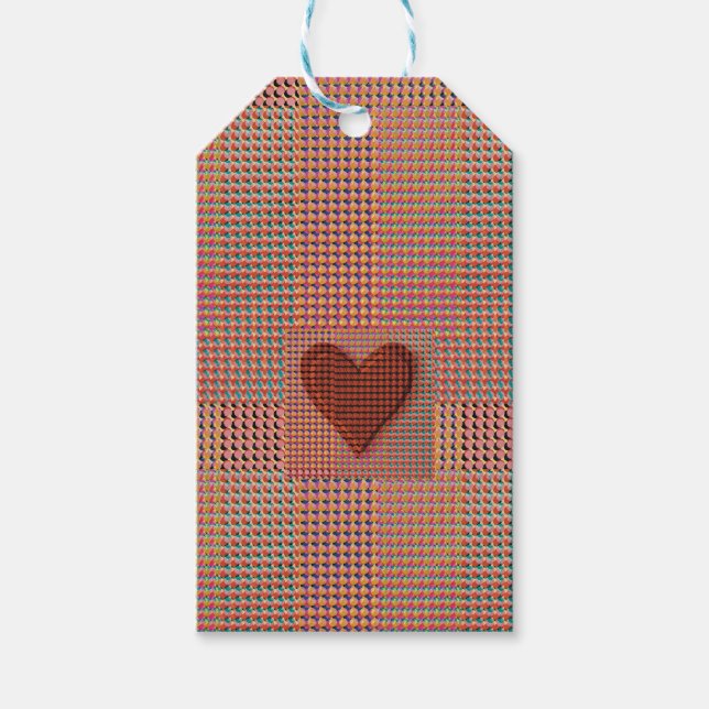 Red Heart  Gift Tags (Front)