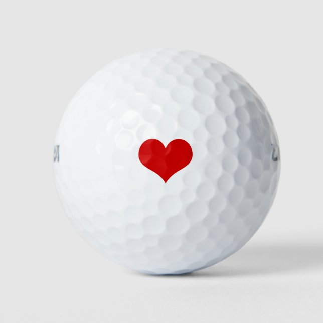Red Heart Golf Ball (Front)