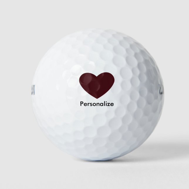 Red Heart Golf Balls (Front)