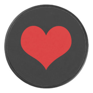Red Heart Hockey Puck