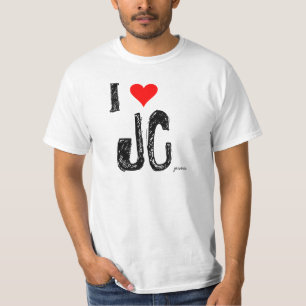 red-heart, I, JC, jesus. T-Shirt