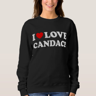 Red Heart I Love Candace Sweatshirt