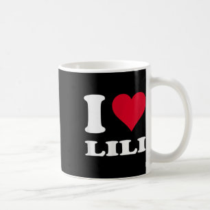 Red Heart I Love Lili Coffee Mug