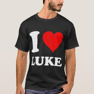 Red Heart I Love Luke T-Shirt