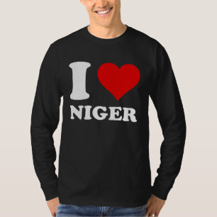 Red Heart I Love Niger T-Shirt