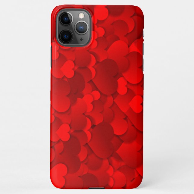 Red heart  iPhone case (Back)