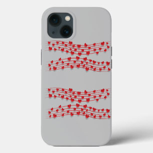 Red heart iPhone 13 case