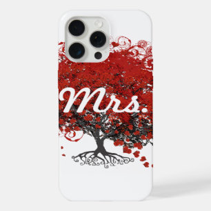 Red Heart Leaf Tree iPhone 15 Pro Max Case