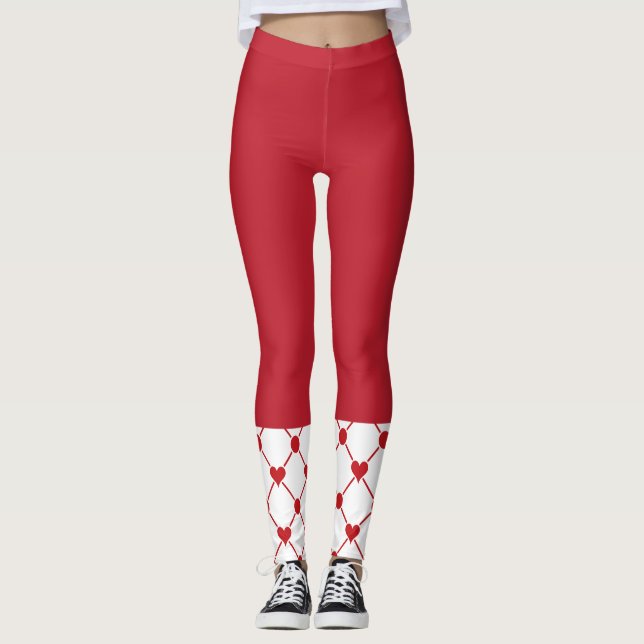 Red Heart Leggings (Front)