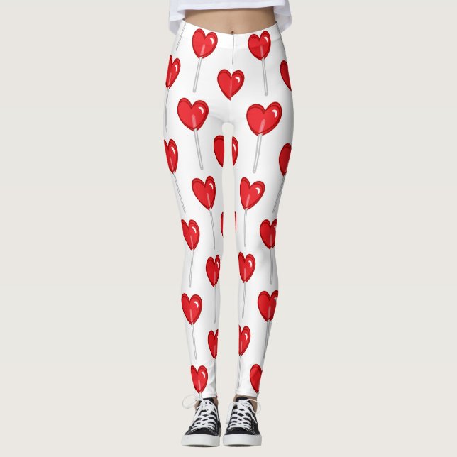 red heart lollipop leggings (Front)