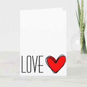 Red Heart LOVE Card