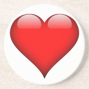 Red Heart Love Coaster