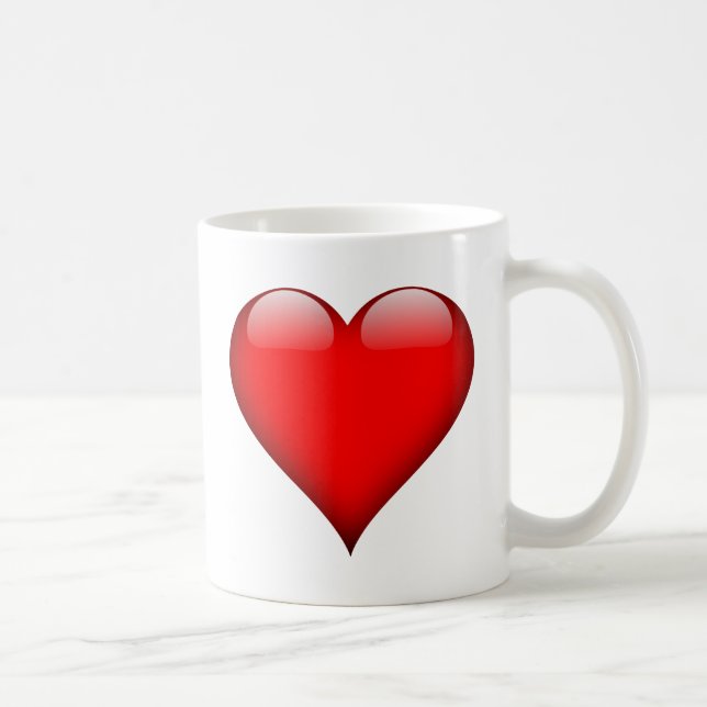 Red Heart Love Coffee Mug (Right)