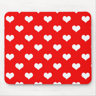 Red Heart Love Design  Mouse Mat