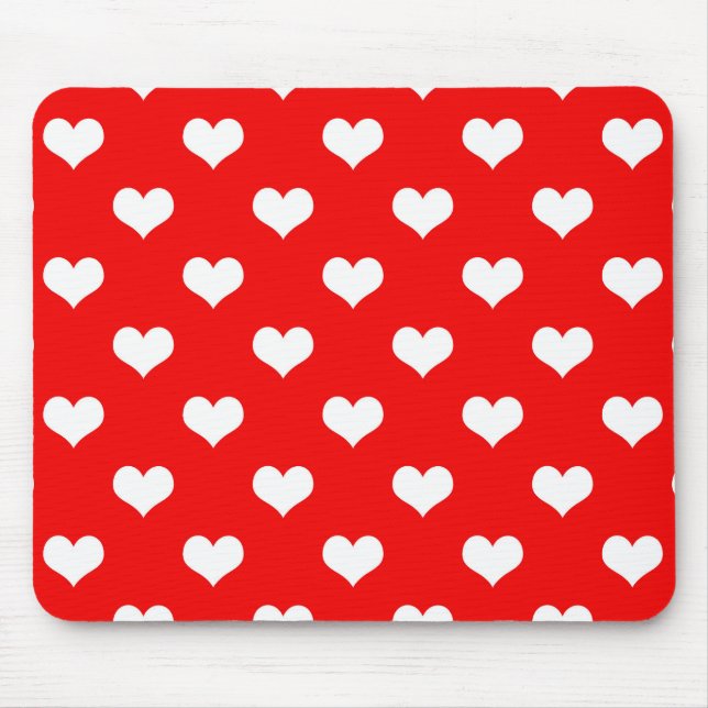 Red Heart Love Design  Mouse Mat (Front)