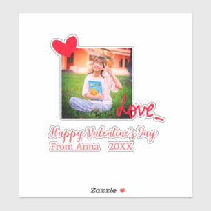 Red heart love happy valentine's day add photo nam