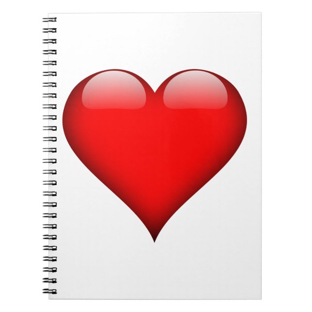 Red Heart Love Notebook (Front)
