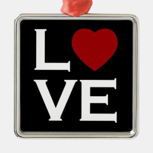 Red Heart Love Ornament