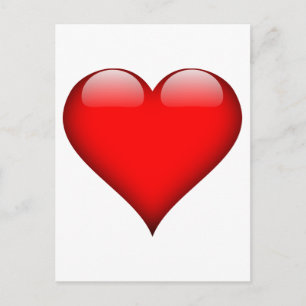 Red Heart Love Postcard