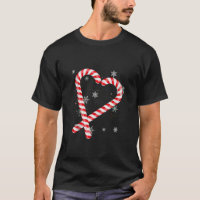Red heart Love Santa Candy Cane Matching Christmas