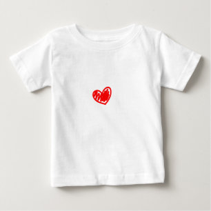 Red heart. Love. Valentine's day Baby T-Shirt
