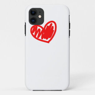 Red heart. Love. Valentine's day iPhone 11 Case