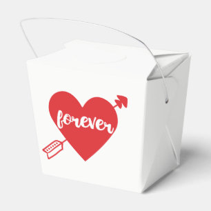 Red Heart Love Wedding, Bridal Shower, Anniversary Favour Box