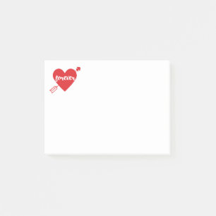 Red Heart Love Wedding Bride Mrs Engagement Bride Post-it Notes