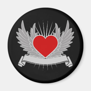 Red heart magnet