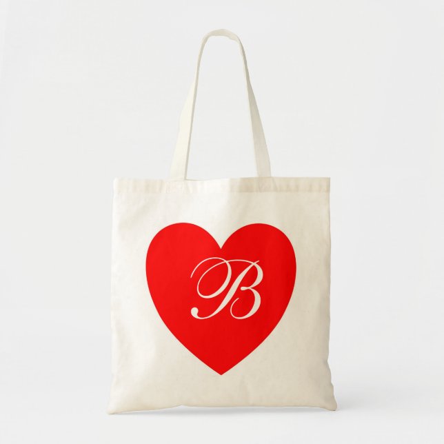 Red Heart Monogram Bag (Front)