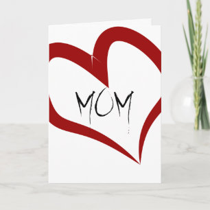 Red Heart, Mother's day card