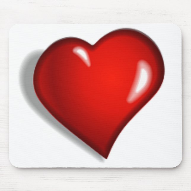 RED HEART MOUSE MAT (Front)