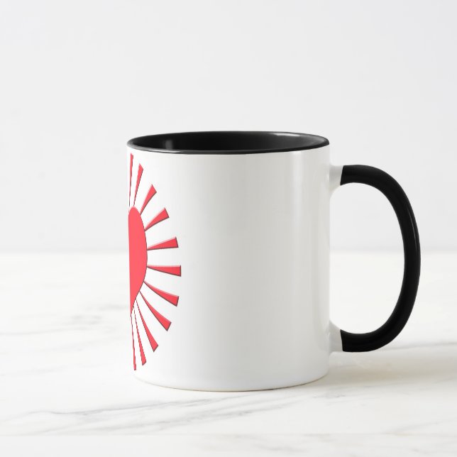Red heart mug (Right)