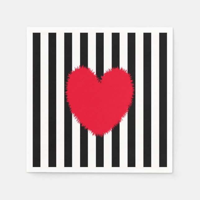 Red heart napkin (Front)