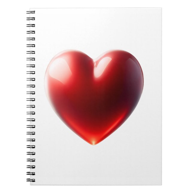 Red Heart Notebook (Front)