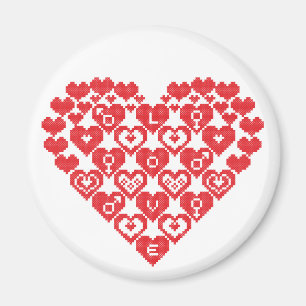 Red HEART of hearts Magnet