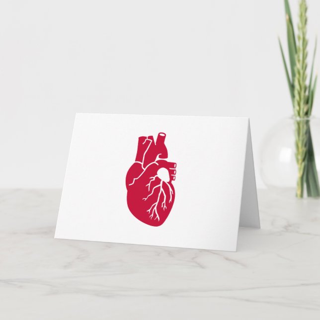 Red heart organ card (Front)