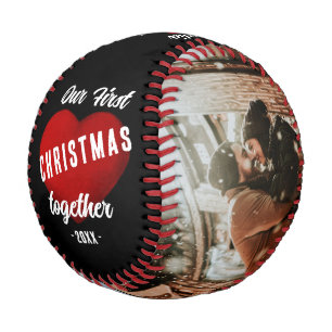 Red Heart Our First Christmas Together 2 Photo  Baseball