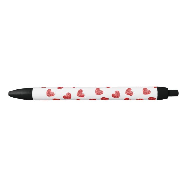 Red Heart Patterned Pen (Front)