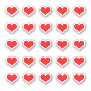 Red Heart Patterns Weddings Valentine's Birthdays 