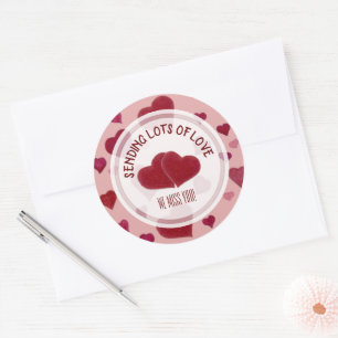 Red Heart Personalised Stickers