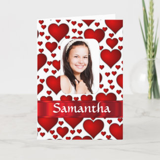 Red heart photo template